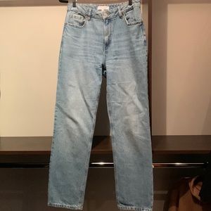 Lightly worn straight leg, high wasted Denim from Dynamite